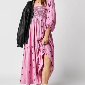 Dahlia Embroidered Maxi